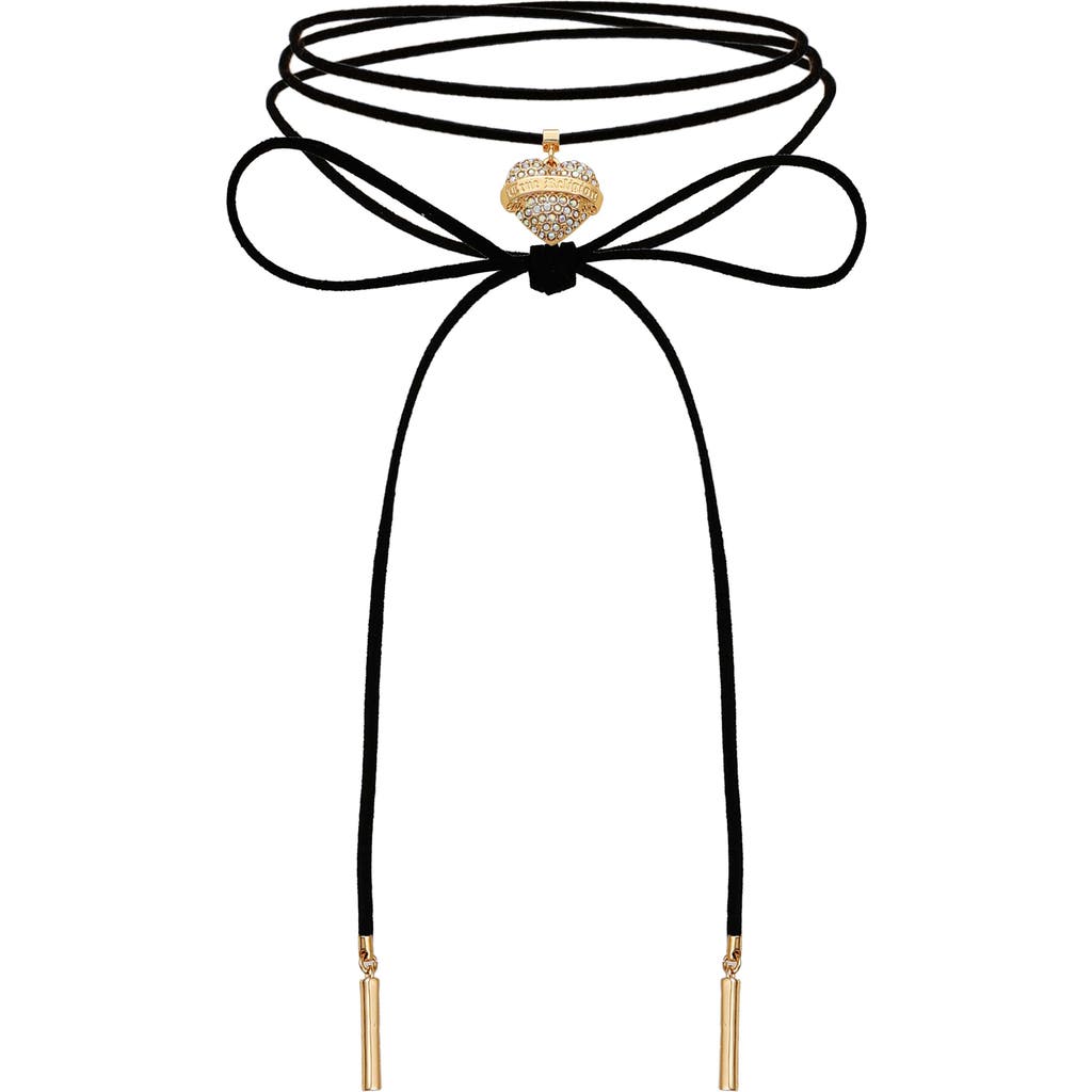 True Religion Suede Choker Necklace In Black