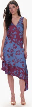 Rebecca Taylor Harper Print Mix Dress
