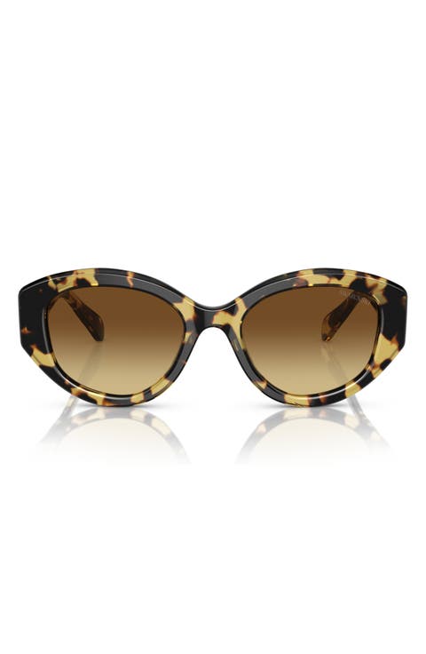 53mm Gradient Cat Eye Sunglasses