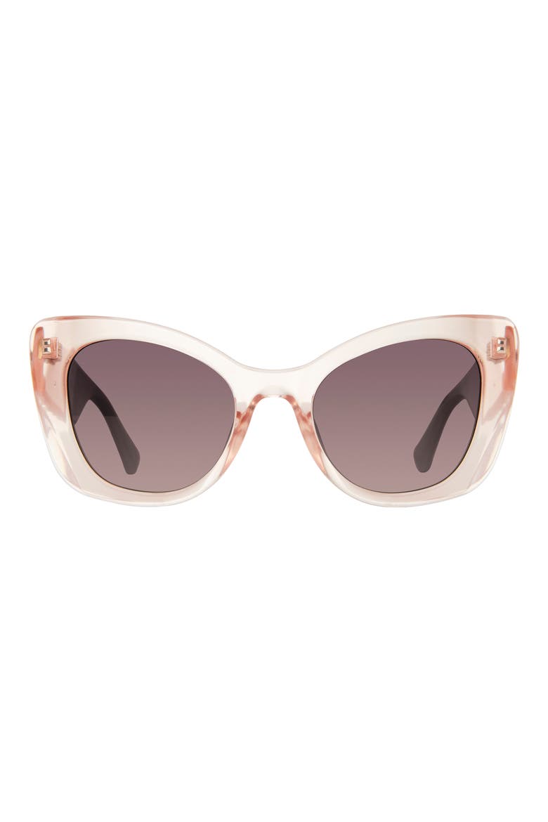 52mm Gradient Cat Eye Sunglasses, Main, color, LIGHT PINK/ AZURE GRADIENT