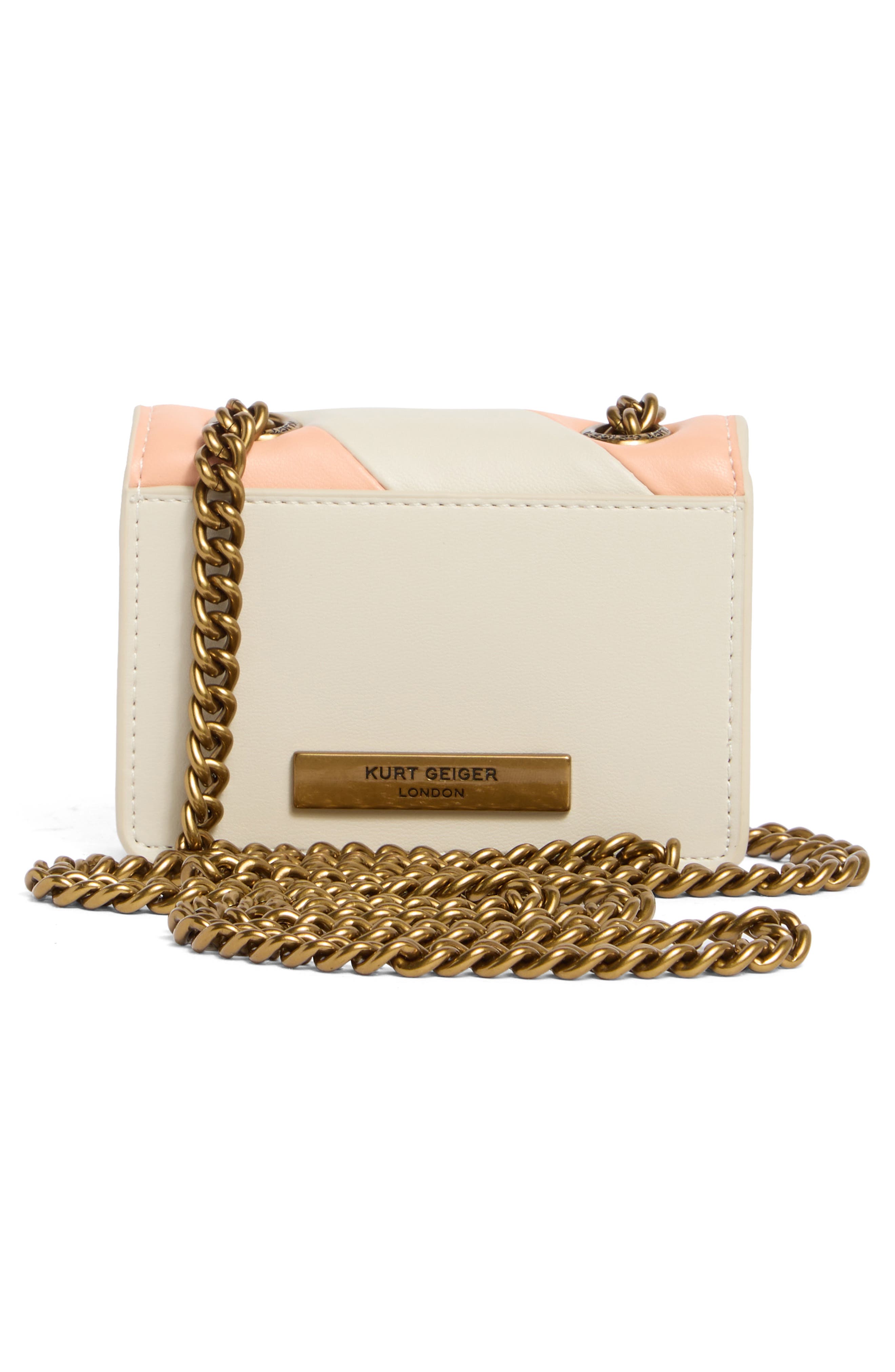 Kurt Geiger London Micro Kensington Faux Leather Crossbody Bag, Alternate, color, 