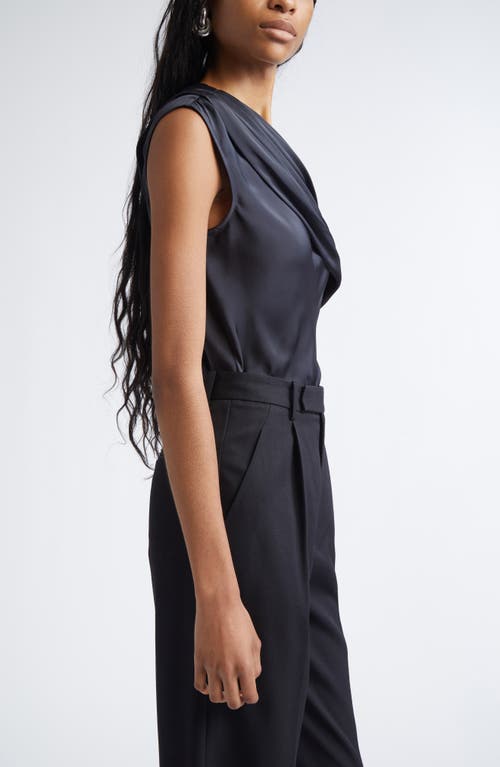Ramy Brook Sol Asymmetric Sleeveless Top In Black