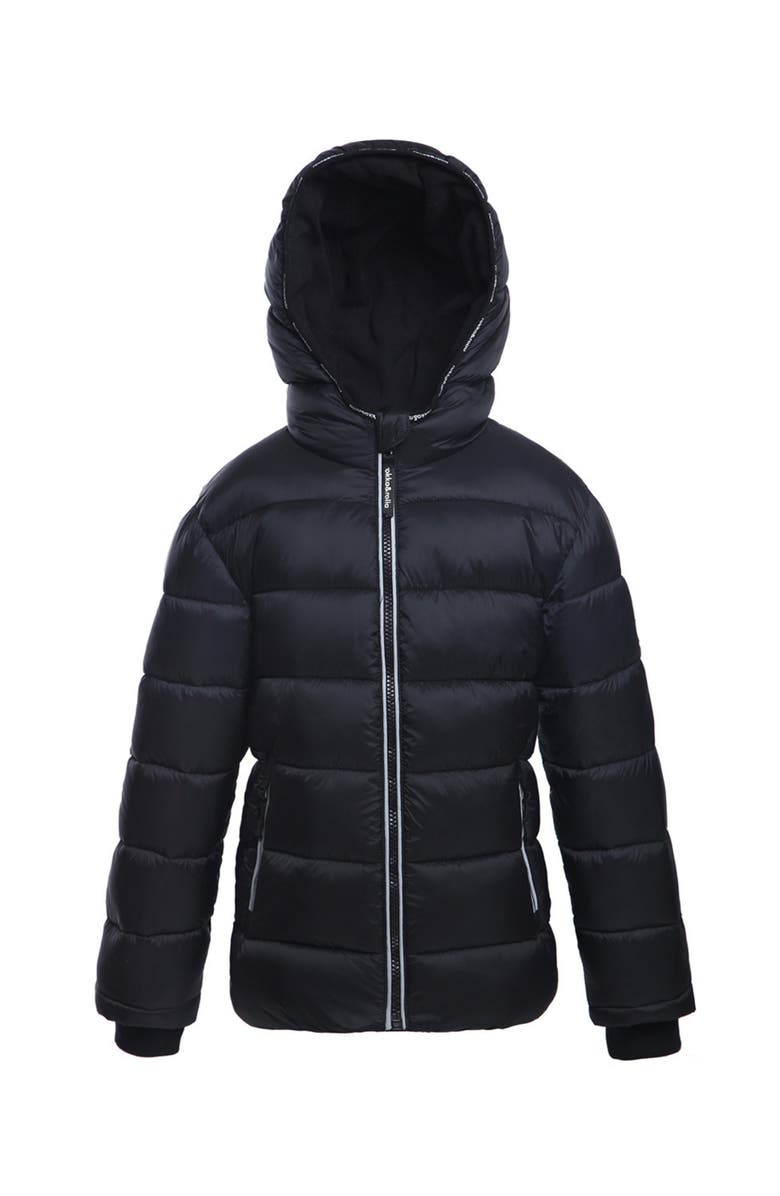 Rokka&Rolla Kids' Heavyweight Fleece Lined Puffer Jacket, Alternate, color, Very Black