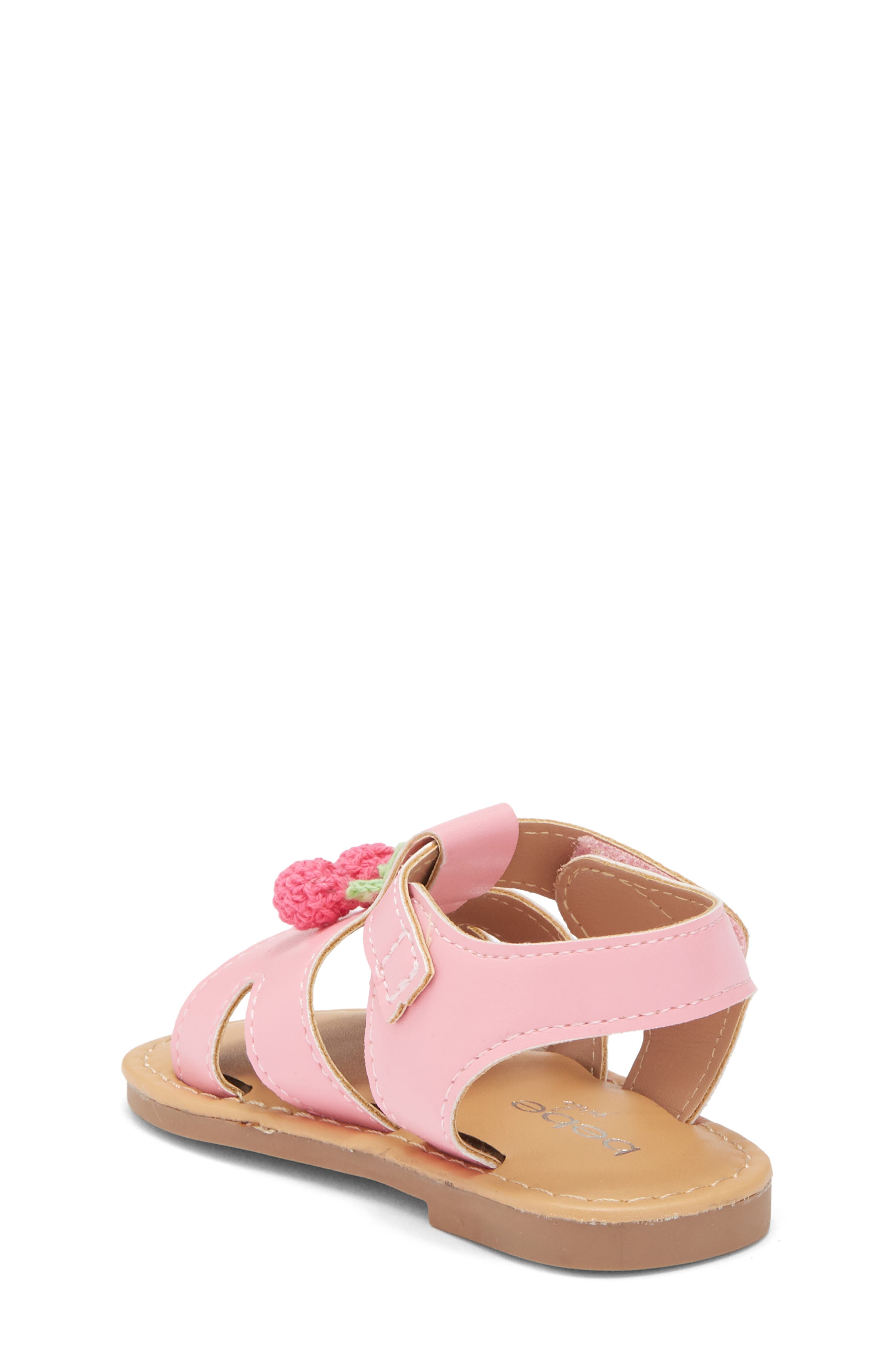 bebe Cherry Accent Sandal, Alternate, color, 
