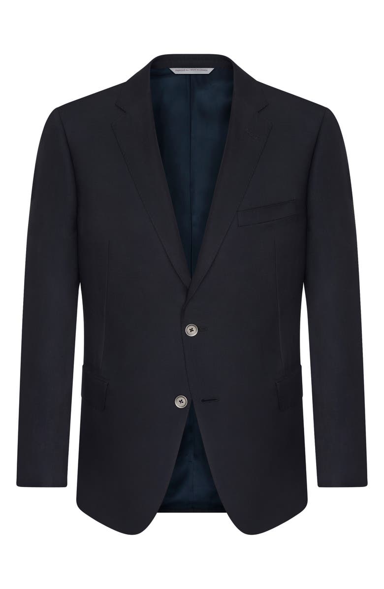 Samuelsohn Water Repellent Ice Wool Blazer, Main, color, Navy