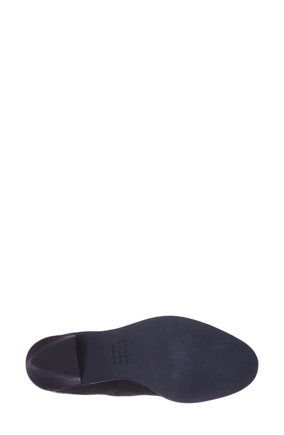 'Crown' Leather Ankle Bootie, Alternate, color, BLACK