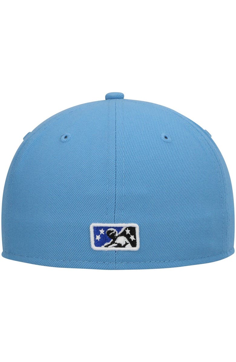 New Era Men's New Era Light Blue Omaha Storm Chasers Authentic Collection Team Alternate 59FIFTY Fitted Hat, Alternate, color, 