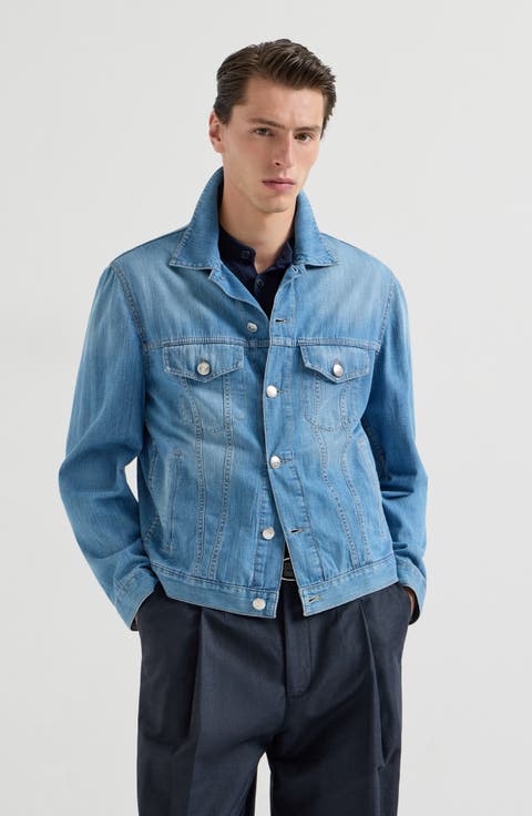 Denim four-pocket jacket