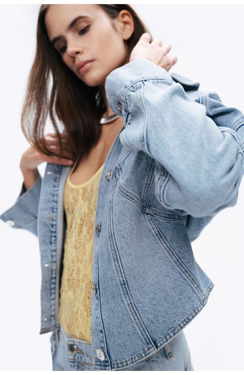 Nocturne Hooded Denim Jacket, Alternate, color, 