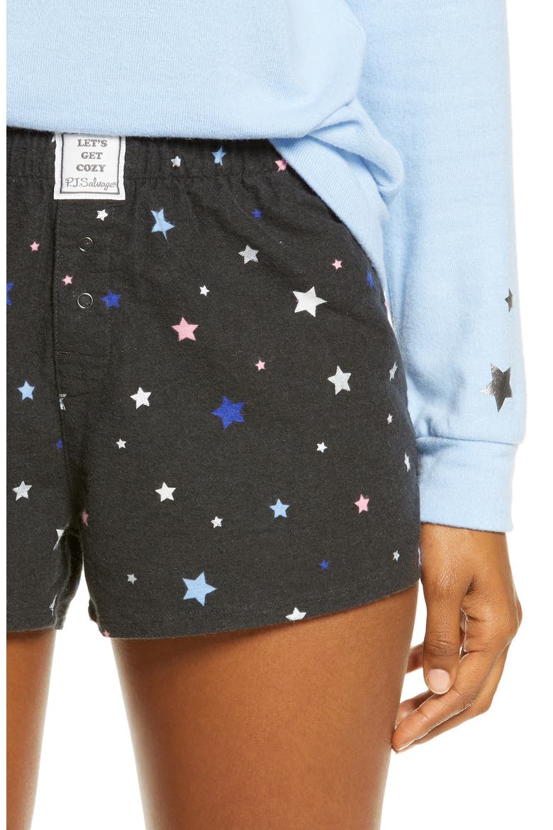 Short Pajamas, Alternate, color, BLACK