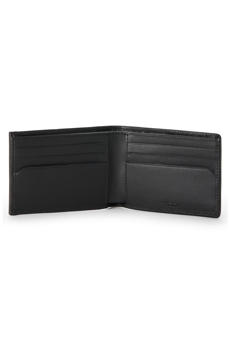 Double Billfold Nylon & Leather Wallet, Alternate, color, GREY ALLOY