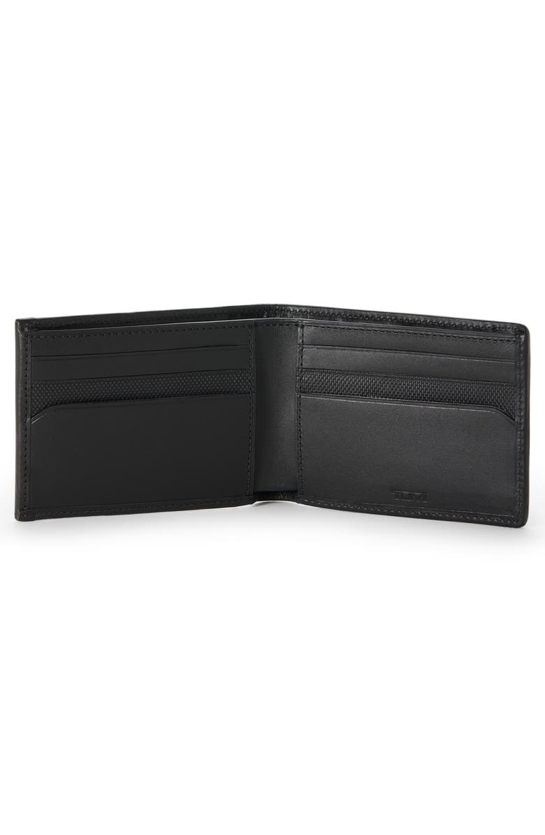 TUMI Double Billfold Nylon & Leather Wallet, Alternate, color, Grey Alloy