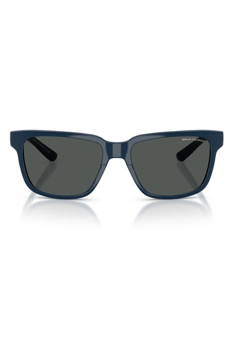 56mm Square Sunglasses