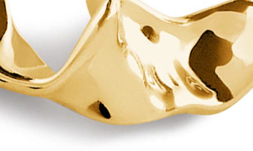 Monica Vinader Womens Yellow Gold The Wave 18ct Yellow Gold-plated Vermeil Sterling-silver Pendant N In Gold