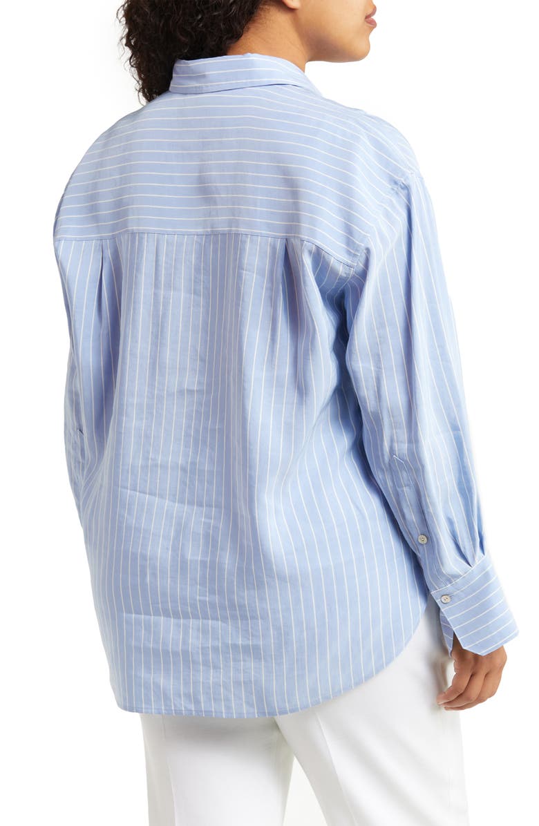 Vince Oversize Stripe Button-Up Shirt, Alternate, color,