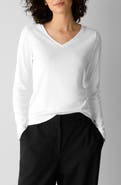 Eileen Fisher V-Neck Long Sleeve T-Shirt