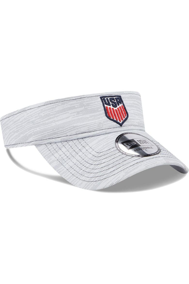 Men's New Era Gray USMNT Adjustable Visor, Alternate, color, Gray