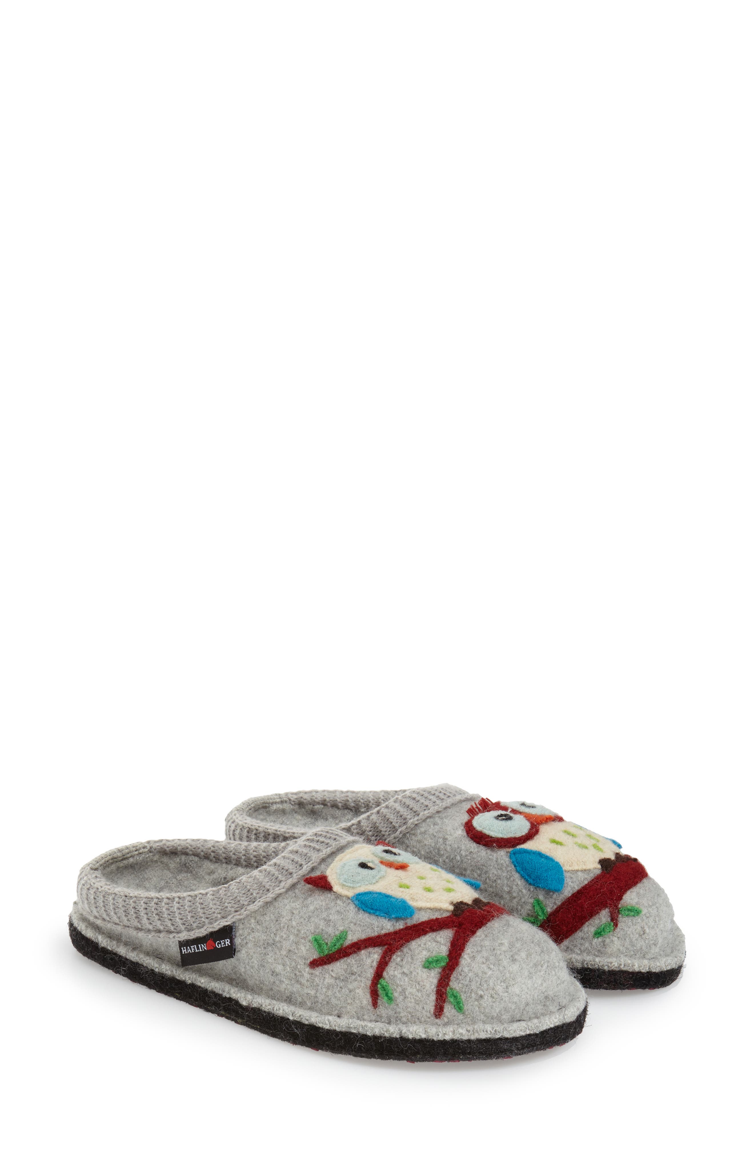 Haflinger 'Olivia' Owl Slipper, Alternate, color, 