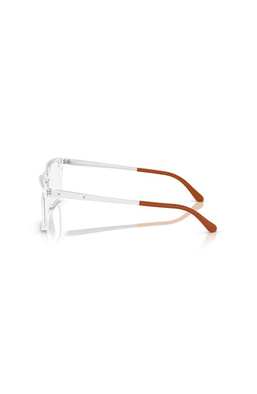 Ralph Lauren 54mm Rectangle Optical Glasses In White