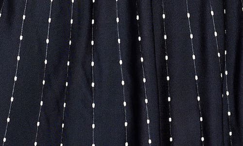 Nic + Zoe Nic+zoe Falling Dot Flared Knit Dress In Indigo Multi