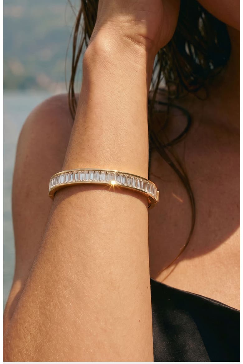Channel Set Cuff Bracelet, Alternate, color, Gold