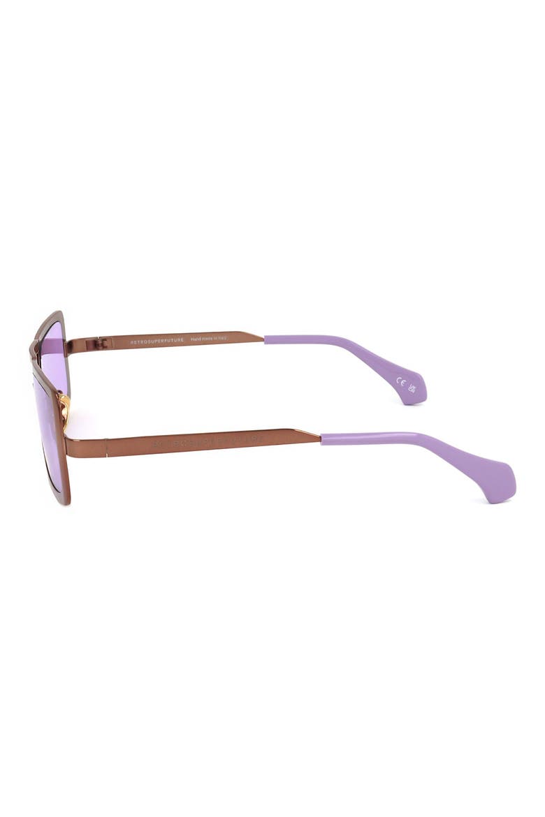 52mm Square Sunglasses, Alternate, color, BROWN
