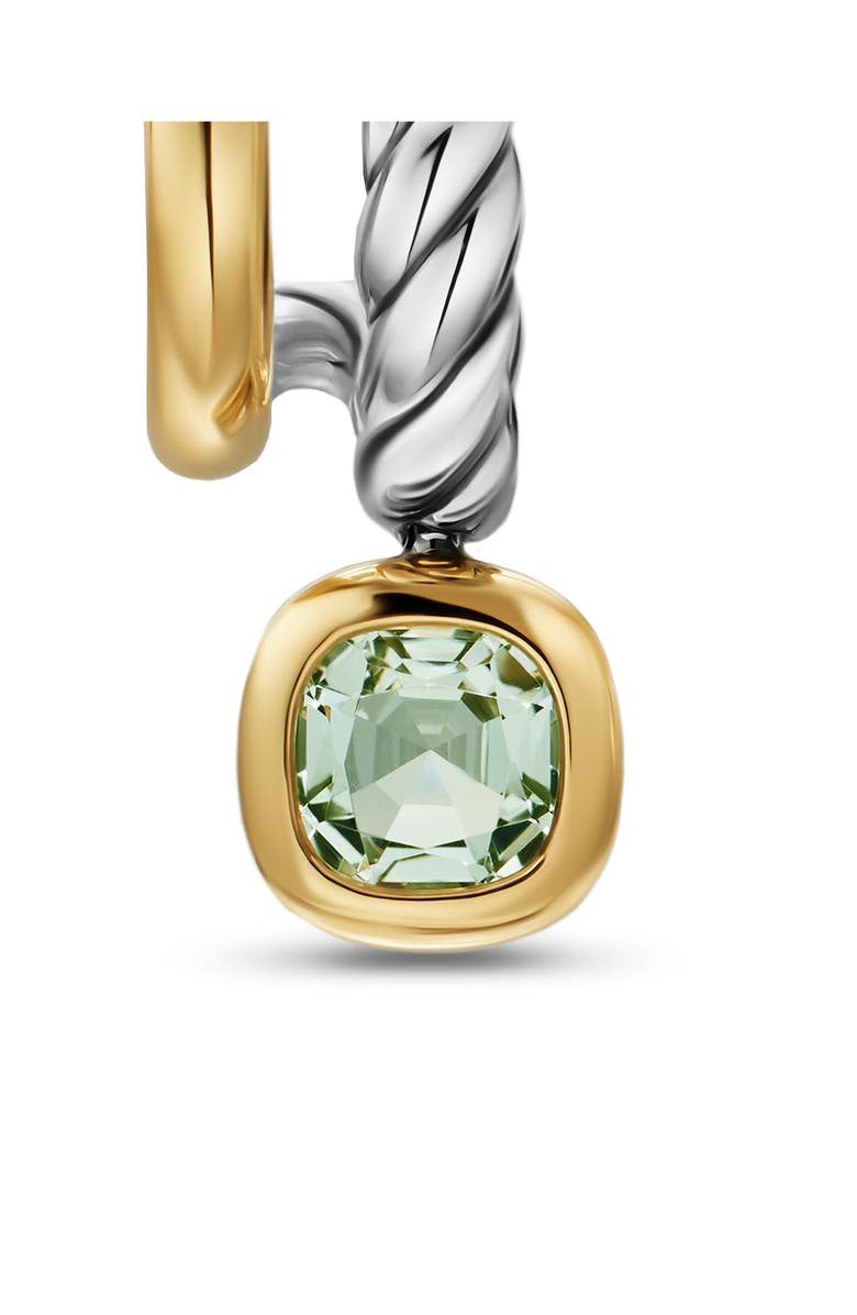 David Yurman Mercer<sup>®</sup> Color Two-Row Drop Earrings, 19.5mm, Alternate, color, Prasiolite