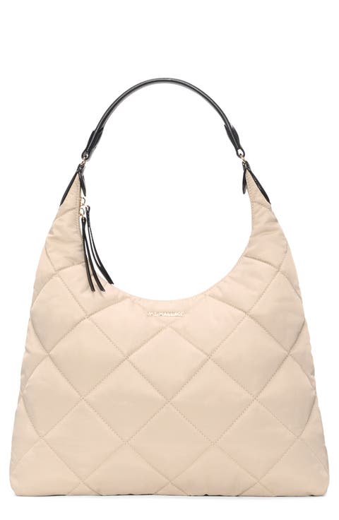 Madison Quilted Nylon Shoulder Bag
