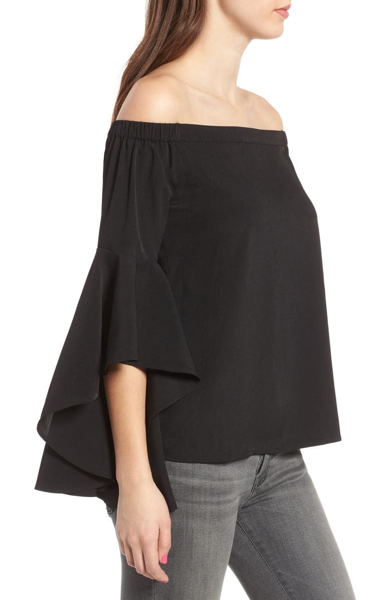 Chelsea28 Bell Sleeve Off the Shoulder Top, Alternate, color, 