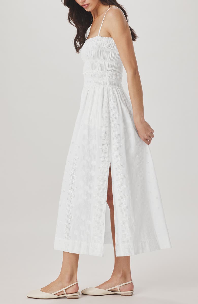 Splendid Kenzie Eyelet Sleeveless Maxi Dress, Alternate, color, White