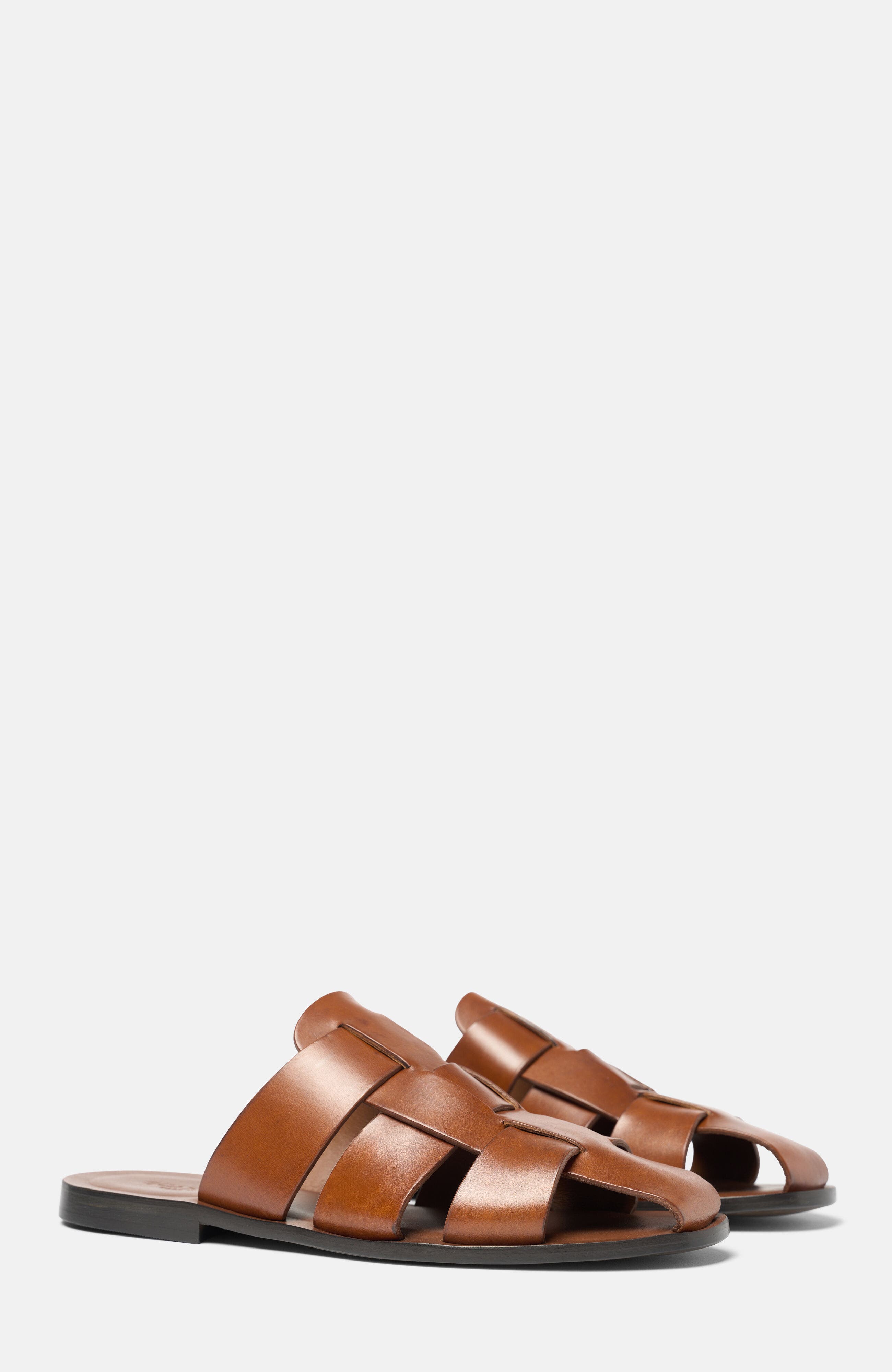 SCAROSSO Perseo Sandals, Main, color, Cognac - Calf