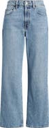 Nordstrom High Waist Crop Straight Leg Jeans