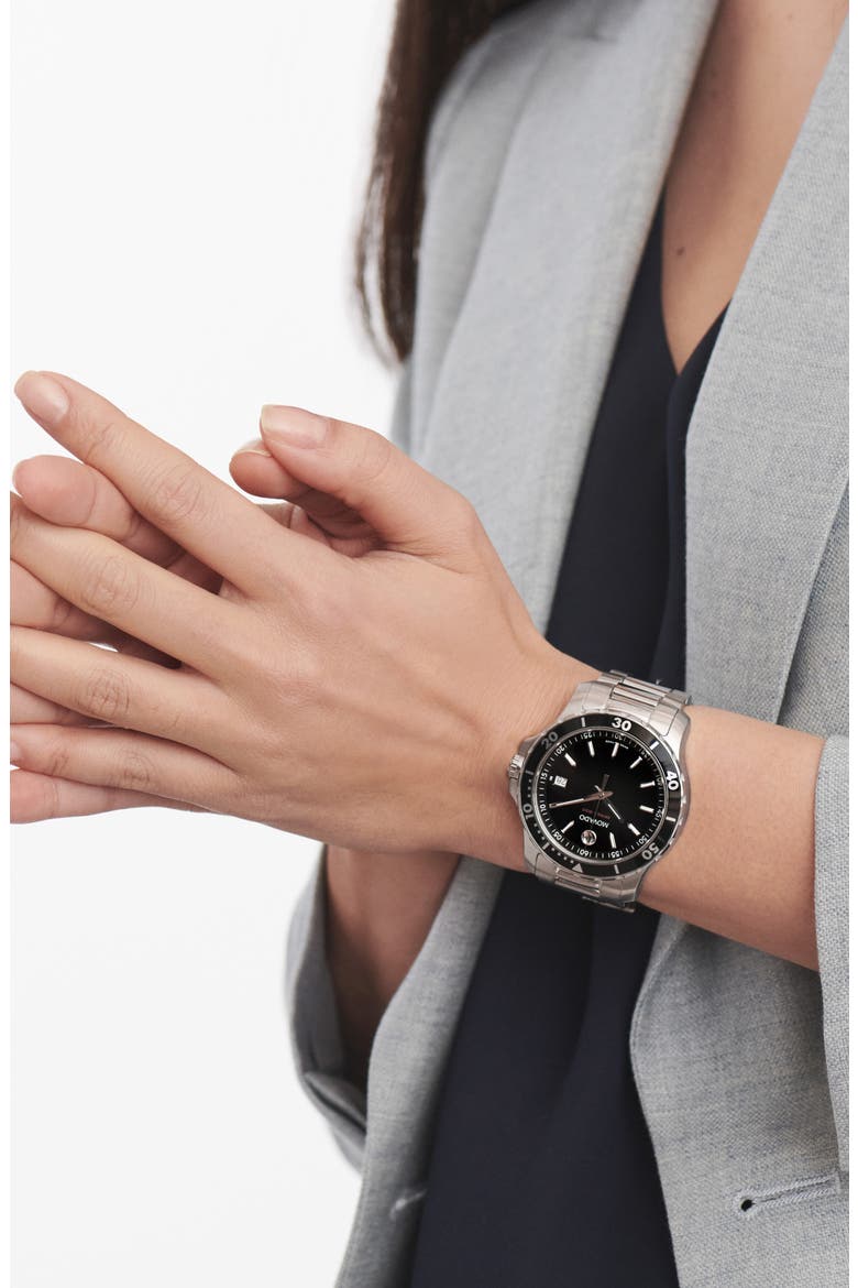 'Series 800' Bracelet Watch, 40mm, Alternate, color, BLACK DIAL