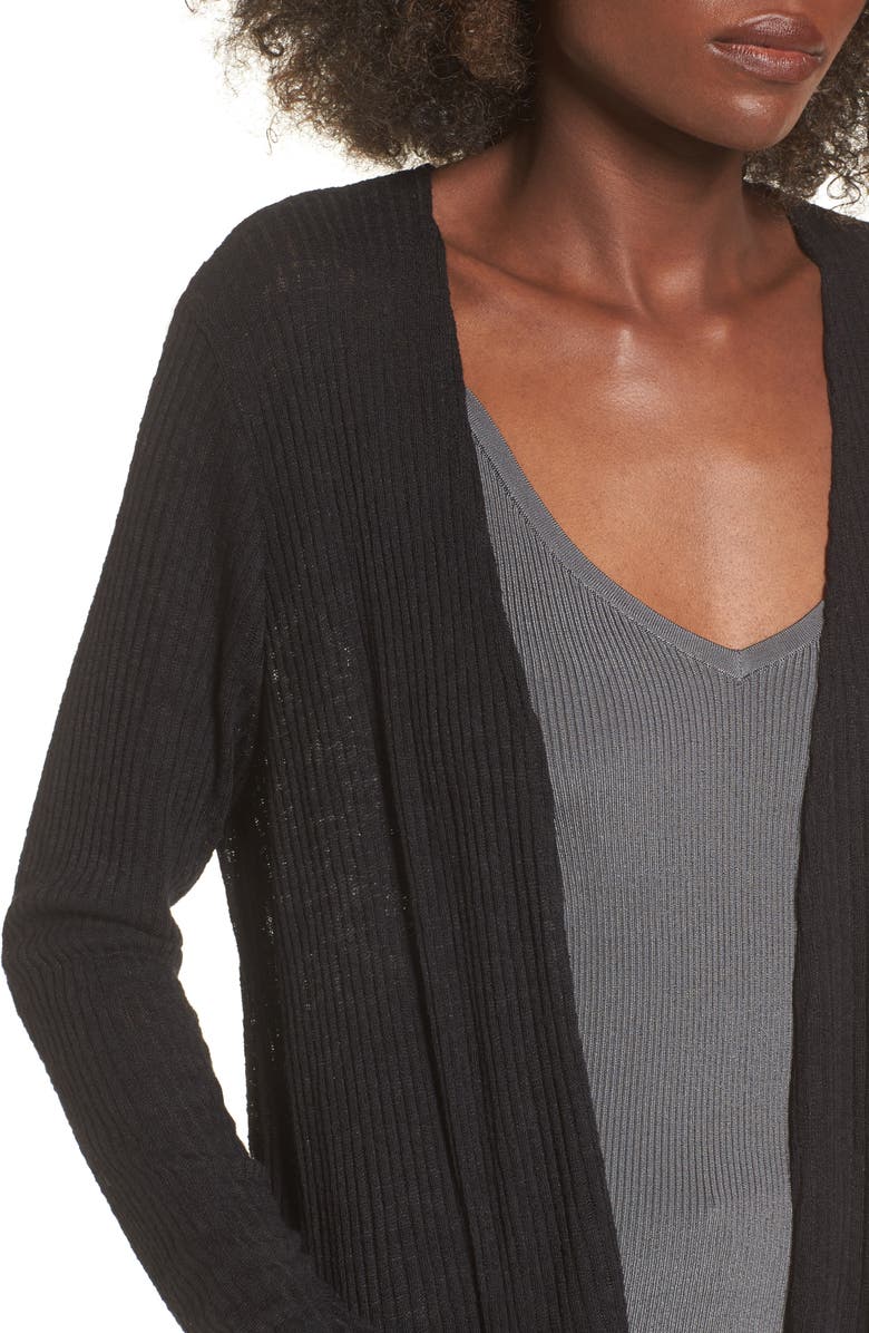 BP. Ribbed Knit Cardigan, Alternate, color, 