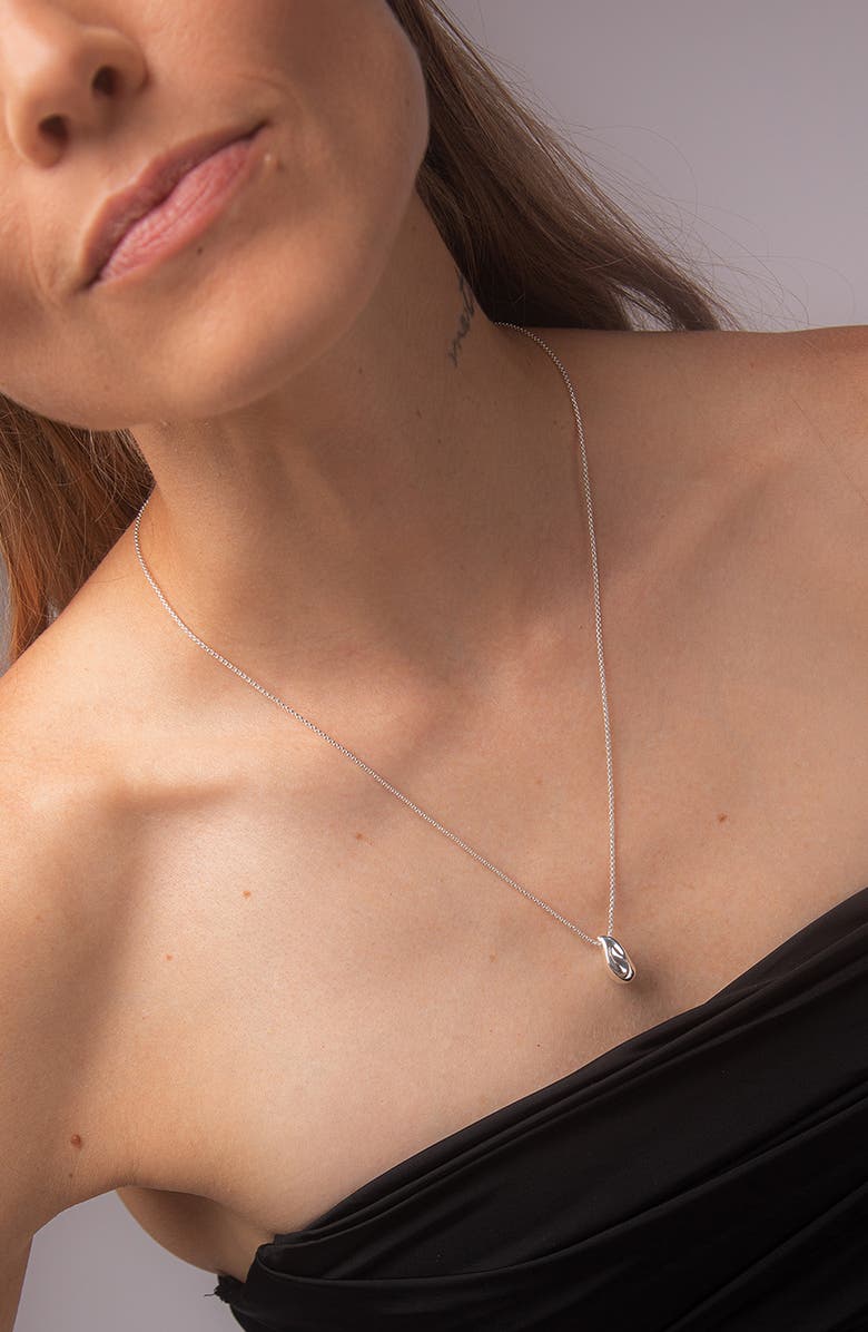 YOJ Perto Mini Pendant Necklace, Alternate, color, Silver