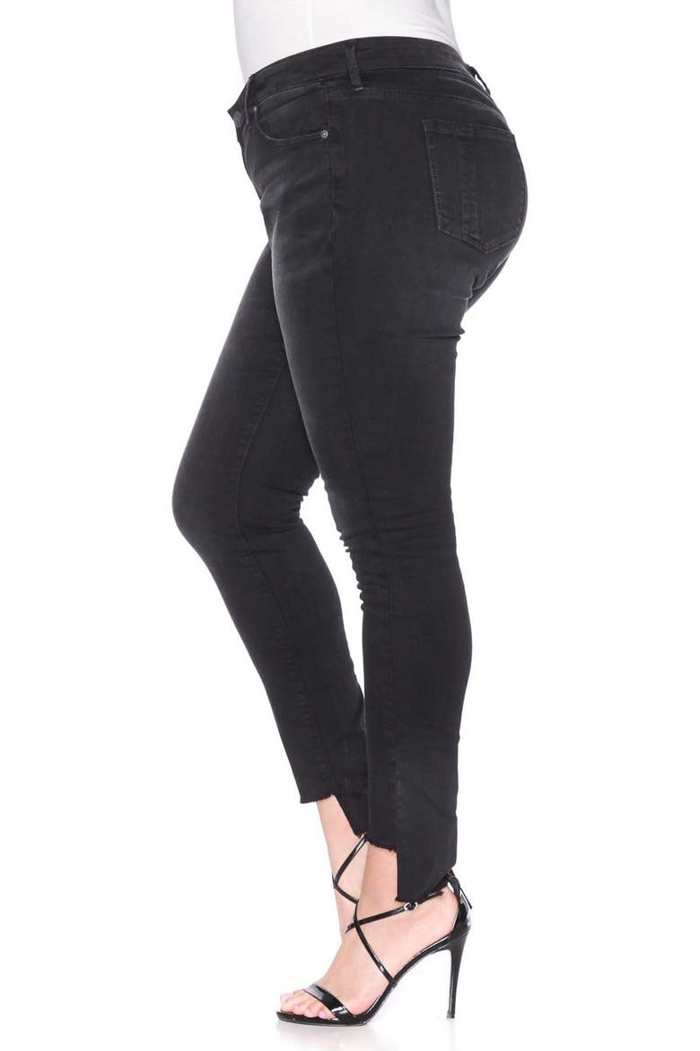Step Hem Stretch Skinny Jeans, Alternate, color, MIMI