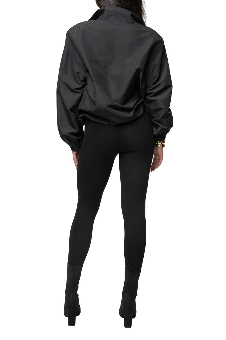 Oversized Funnel Jacket, Alternate, color, Black