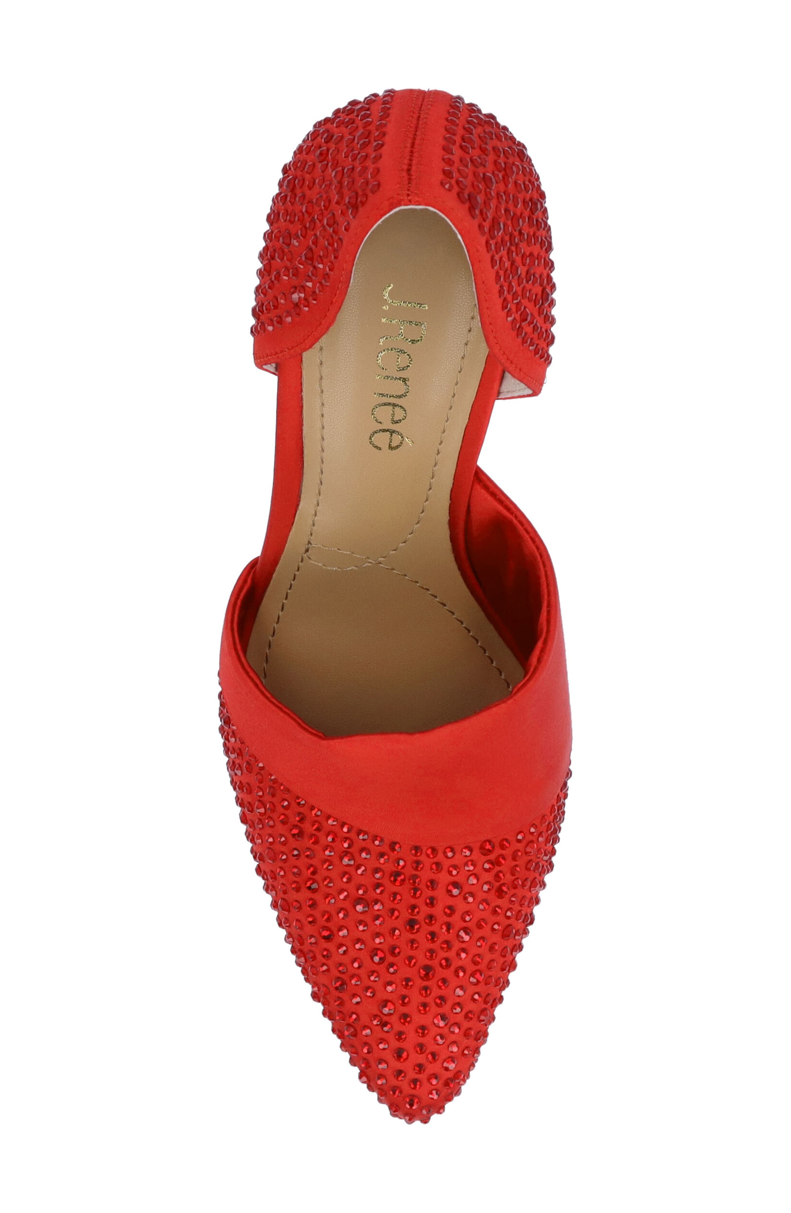 J. Reneé Kaleena d'Orsay Pointed Toe Pump, Alternate, color, Red