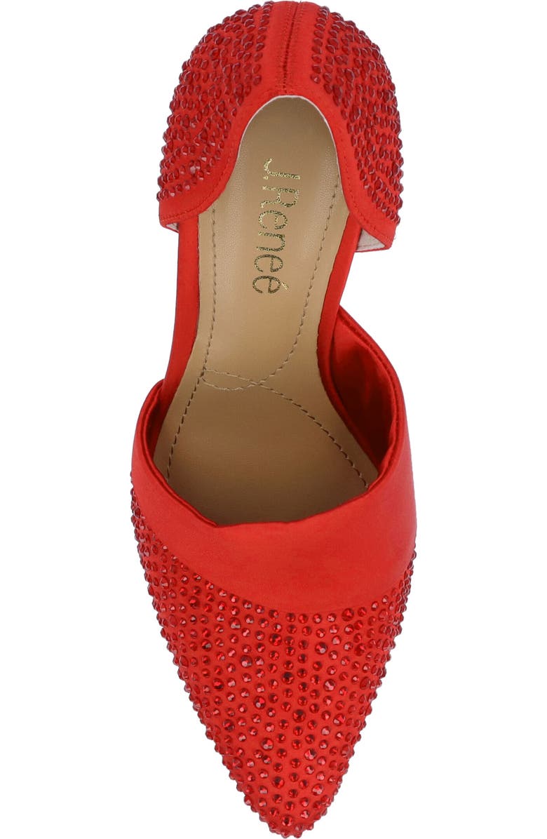 J. Reneé Kaleena d'Orsay Pointed Toe Pump, Alternate, color, Red
