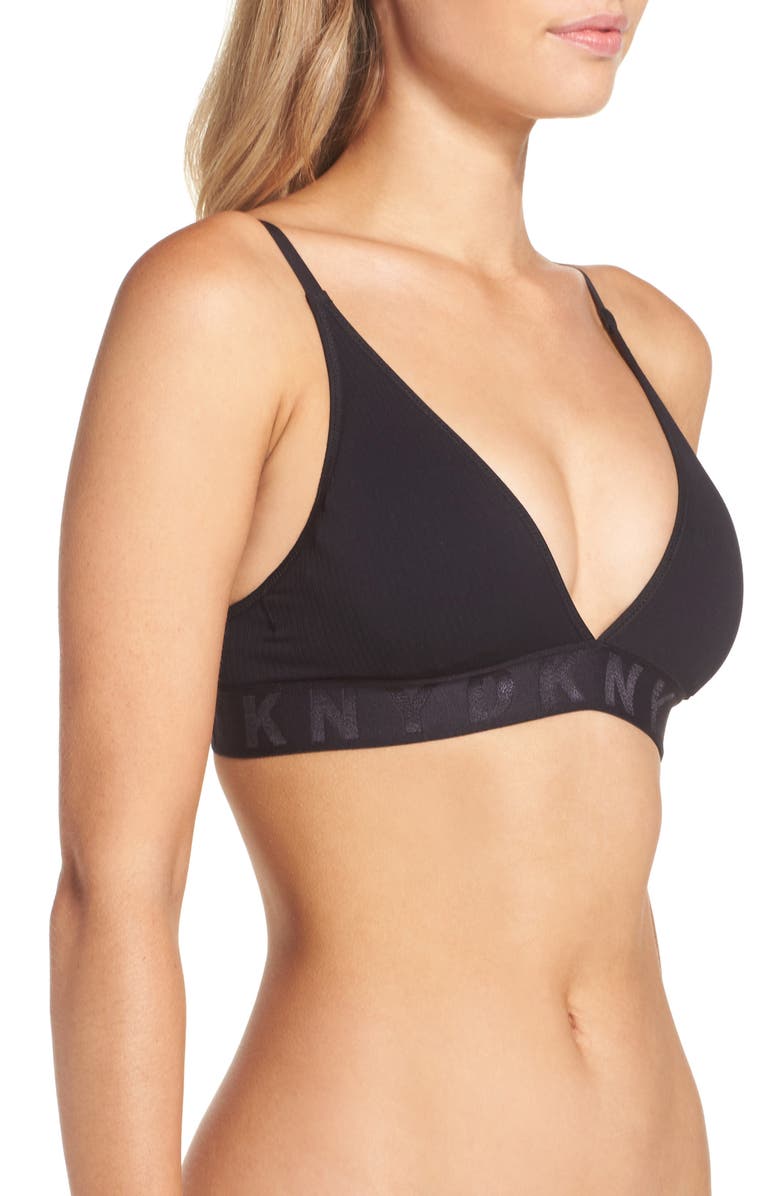 DKNY Seamless Litewear Rib Bralette, Alternate, color, 
