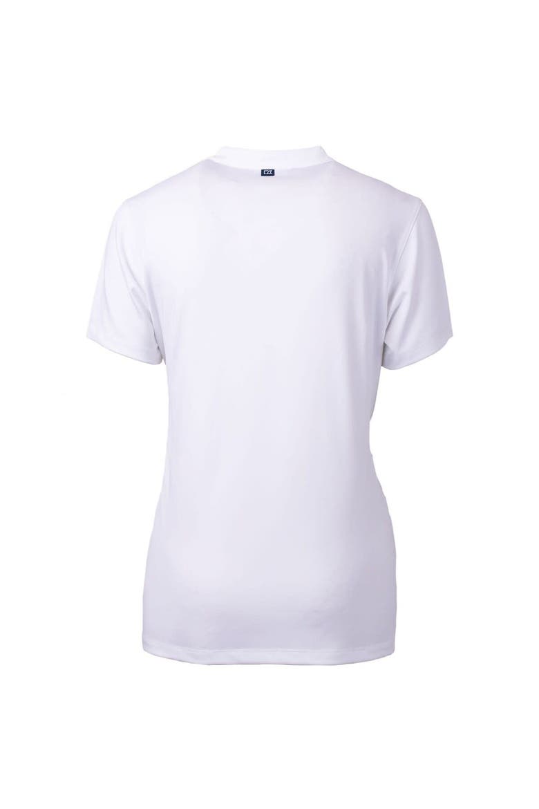 Women's Cutter & Buck White Hawaii Warriors Forge Blade V-Neck Top, Alternate, color, White