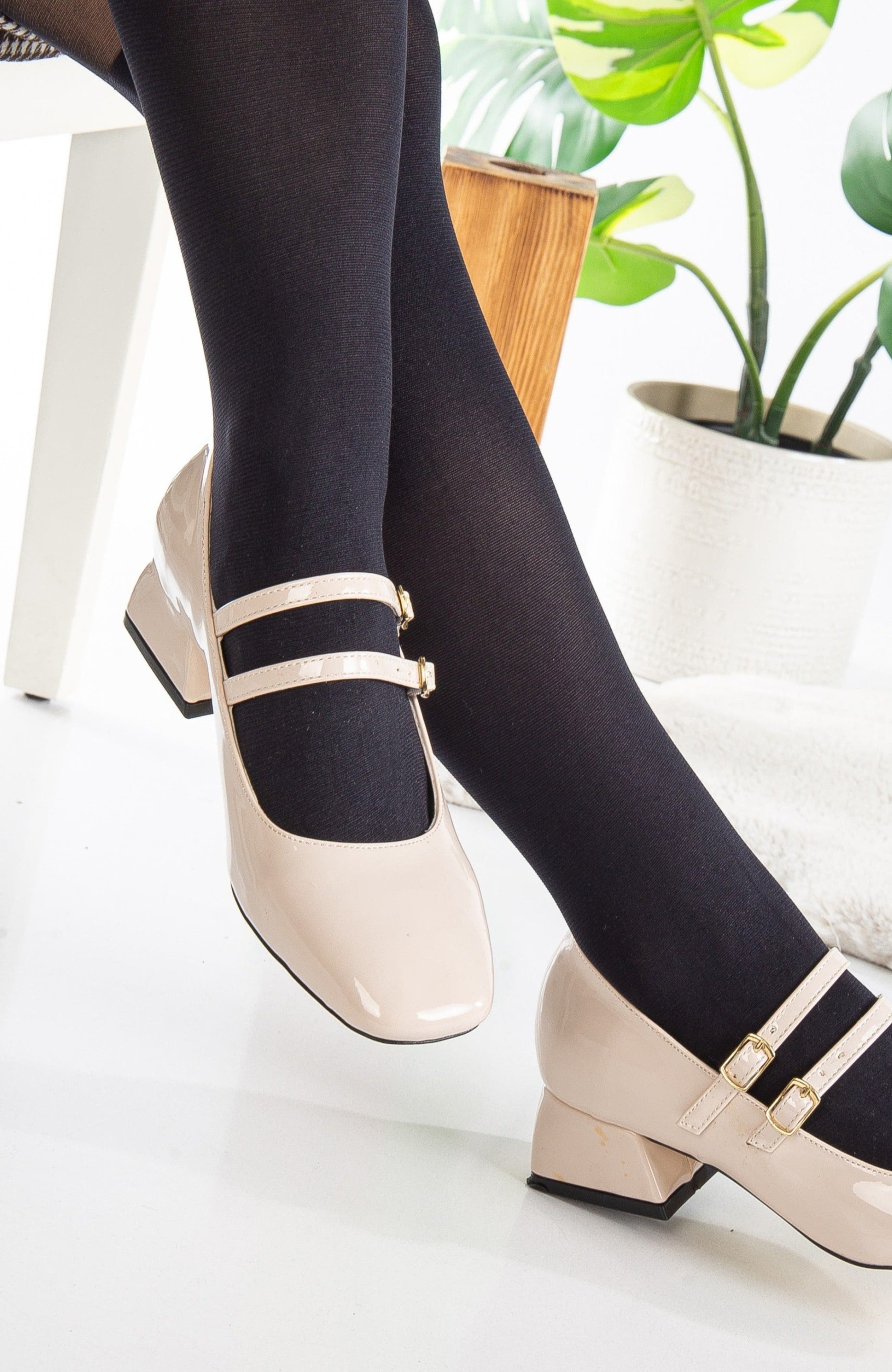 Lizbeth Mary Jane Shoes, Alternate, color, Beige