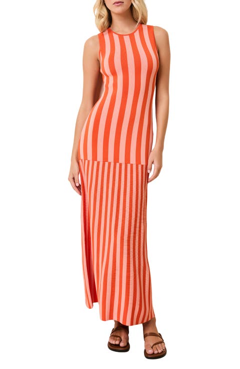 The Lucerne Mixed Stripe Knit Dress