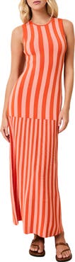 Solid & Striped The Lucerne Mixed Stripe Knit Dress