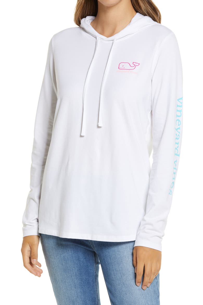 Edgartown Hooded T-Shirt, Main, color, WHITE CAP
