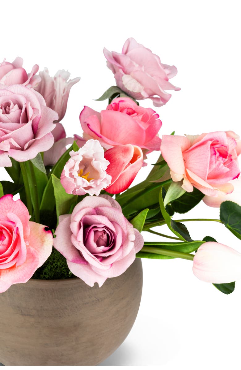 CocoBella Harlow RealTouch Rose and Tulip Arrangement, Alternate, color, 
