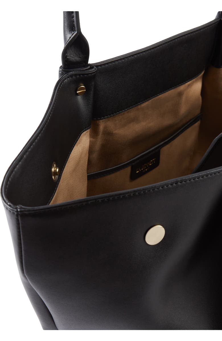 LK Bennett Otello Lock Tote Bag, Alternate, color, Black