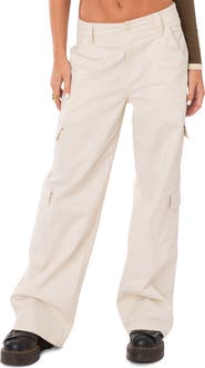 EDIKTED Zuri Cotton Twill Cargo Pants