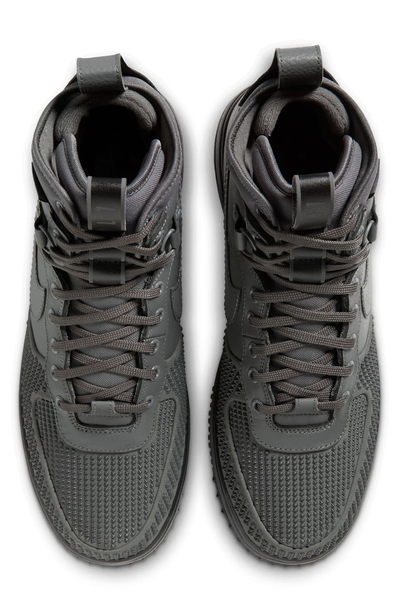 Lunar Force 1 Lace-Up Boot, Alternate, color, IRON GREY/ BLACK