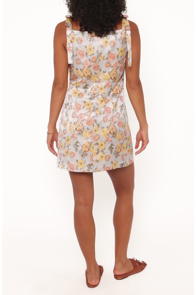 Carlie Floral Sleeveless Minidress, Alternate, color, DUSTY BLUE